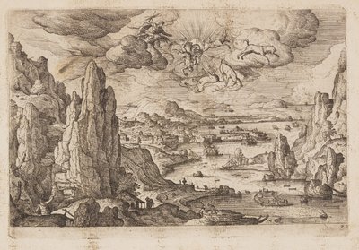 Tafel 27, aus Landschaften mit Szenen aus dem Alten und Neuen Testament und Ovids Metamorphosen von Hans Bol