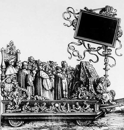 Eine Szene aus Maximilians Triumphzug, ca. 1516-18 von Hans Burgkmair