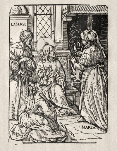 Christus im Haus des Lazarus, 1510 von Hans Burgkmair