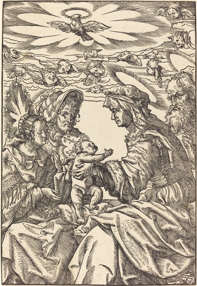 Die Heilige Familie mit der Heiligen Anna und dem Heiligen Joachim von Hans Burgkmair I