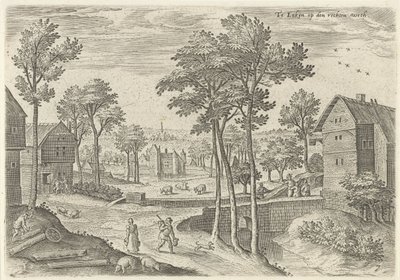 Ansicht der Hauptstraße von Laken von Hans Collaert (I)