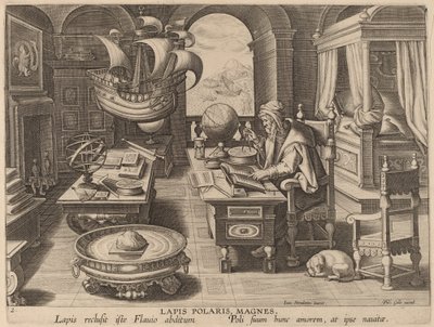 Der Magnet von Hans Collaert the Younger after Jan van der Straet