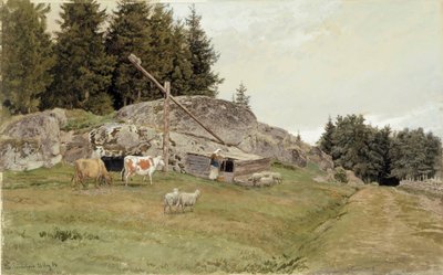 Landschaft von Sandefjord von Hans Gude
