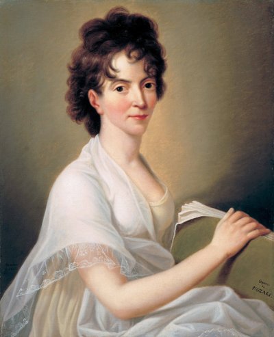 Constanze Mozart geb. Weber 1763-1842, W.A. Mozarts Frau, 1802 von Hans Hansen