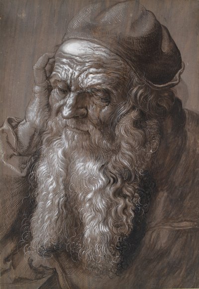 Ein alter Mann im Alter von 93 Jahren, St. Hieronymus, späte 16. Jahrhundert von Hans Hoffmann