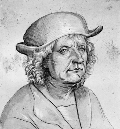 Porträt des Goldschmieds Jörg Seld im Dreiviertelprofil nach rechts von Hans Holbein d.Æ.