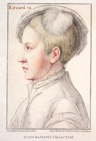 Porträt von Edward VI, graviert von Francesco Bartolozzi, 1796 von Hans Holbein der Jüngere