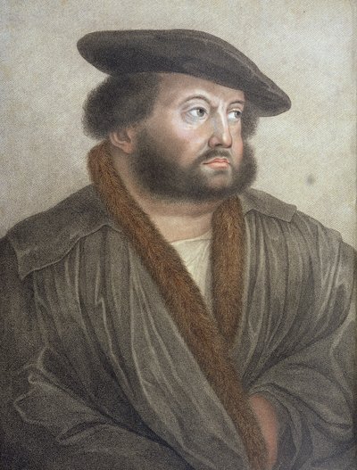 Porträt von Hans Holbein, graviert von Francesco Bartolozzi von Hans Holbein der Jüngere