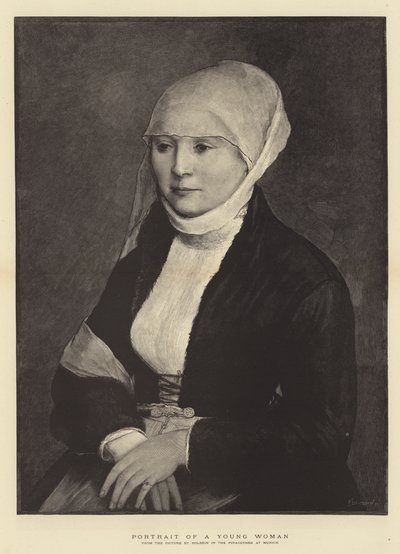 Porträt einer jungen Frau von Hans Holbein der Jüngere