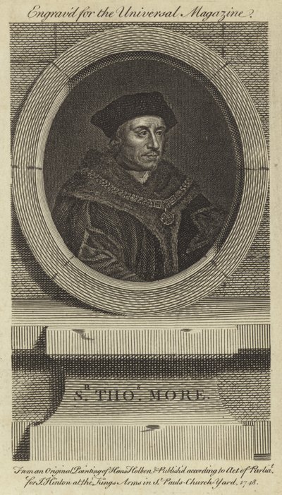 Sir Thomas More von Hans Holbein der Jüngere