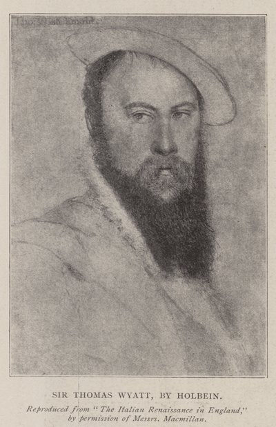 Sir Thomas Wyatt von Hans Holbein der Jüngere