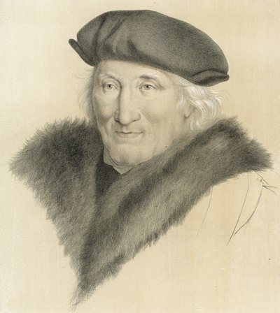 Unidentifiziertes Porträt von Hans Holbein, aus der englischen Königlichen Sammlung von Hans Holbein der Jüngere