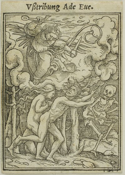 Adam und Eva aus dem Paradies vertrieben von Hans Holbein the Younger