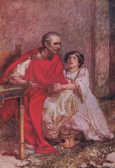 Feiglinge sterben viele Male vor ihrem Tod: Die Tapferen schmecken den Tod nur einmal (Julius Caesar), aus Die vollständigen Werke von Shakespeare, veröffentlicht von George Harrap & Co Ltd, 1920er Jahre von Hans Holbein der Jüngere