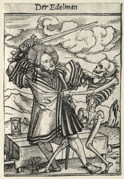 Totentanz: Der Edelmann von Hans Holbein the Younger