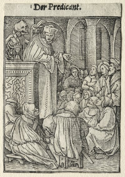 Totentanz: Der Prediger von Hans Holbein the Younger