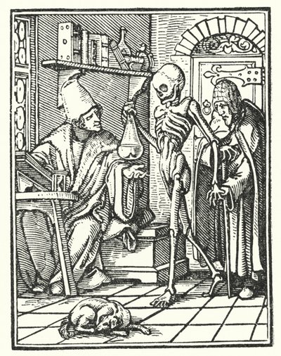 Der Tod und der Arzt von Hans Holbein der Jüngere