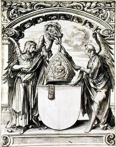 Entwurf für eine Glasmalerei, ca. 1520 von Hans Holbein der Jüngere