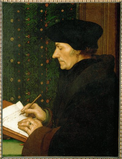 Erasmus von Rotterdam, Humanist und Schriftsteller von Hans Holbein the Younger