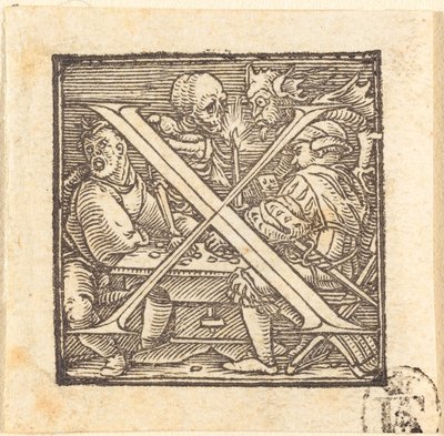Buchstabe X von Hans Holbein der Jüngere