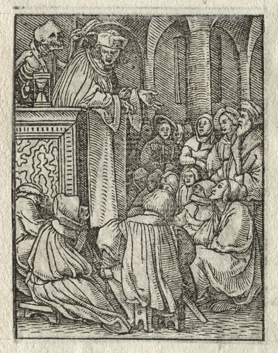Der Totentanz: Der Prediger; Der Priester von Hans Holbein the Younger