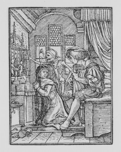 Die Nonne, aus Der Totentanz von Hans Lützelburger