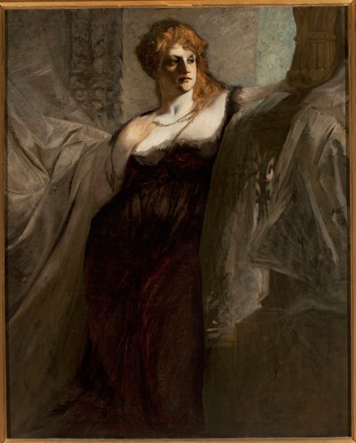 Porträt einer jungen Frau von Hans Makart