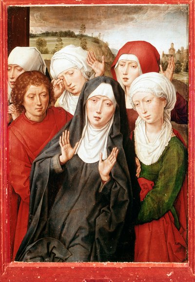 Diptychon von Granada: Die frommen Frauen und Johannes der Evangelist (15. Jahrhundert) von Hans Memling