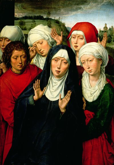 Die heiligen Frauen, rechte Tafel des Deposition-Diptychons, ca. 1492-94 von Hans Memling