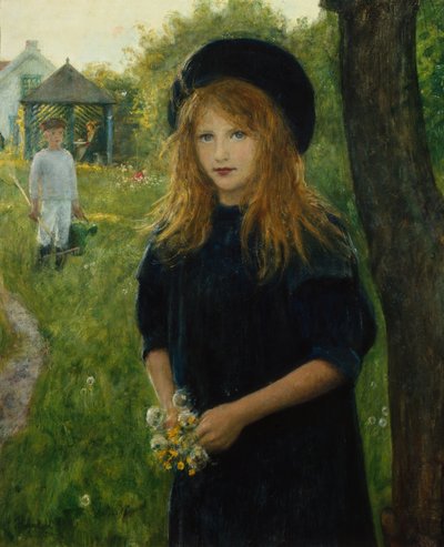 Mädchenporträt von Hans Olaf Heyerdahl