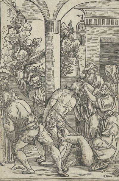 Die Geißelung, aus Das Leben Christi, ca. 1511-12 von Hans Schäufelein the Elder