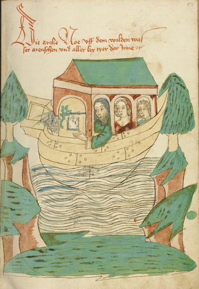Die Taube kehrt zur Arche Noah zurück, 1469 von Hans Schilling