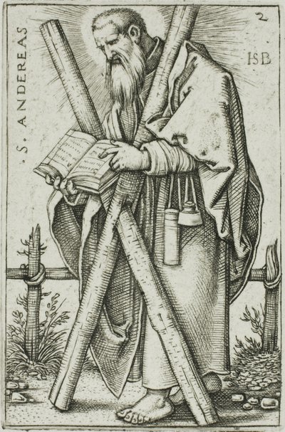 St. Andreas, Tafel 2 aus Die zwölf Apostel von Hans Sebald Beham
