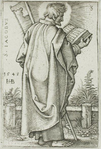 St. Jakobus Minor, Platte 3 aus Die zwölf Apostel von Hans Sebald Beham