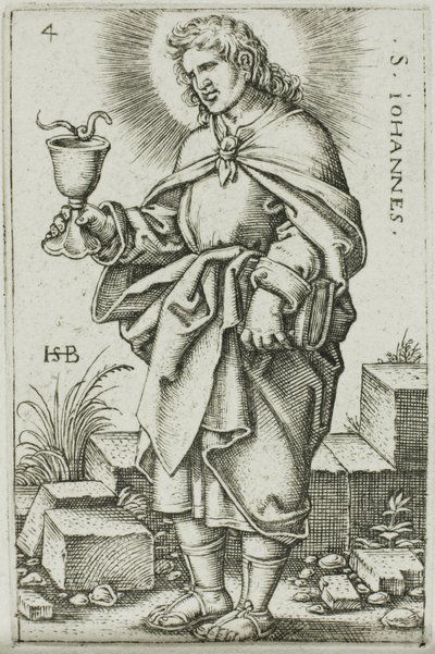 Heiliger Johannes, Tafel 4 aus Die zwölf Apostel von Hans Sebald Beham