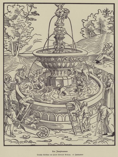 Der Jungbrunnen, 16. Jahrhundert von Hans Sebald Beham
