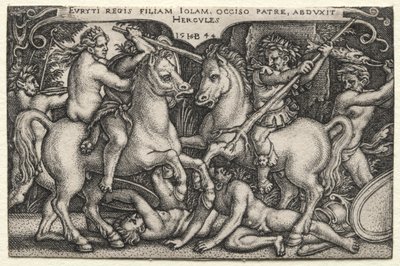 Herkules entführt Iole von Hans Sebald Beham