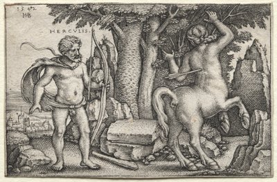 Herkules und Nessus von Hans Sebald Beham