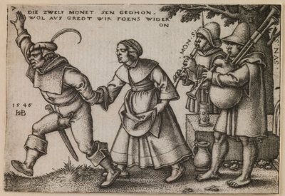 "Das Jahresende" aus der Serie "Das Bauernfest oder Die zwölf Monate" von Hans Sebald Beham