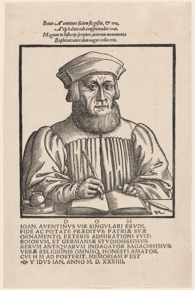 Johann Aventinus Johann Turmair von Hans Sebald Lautensack