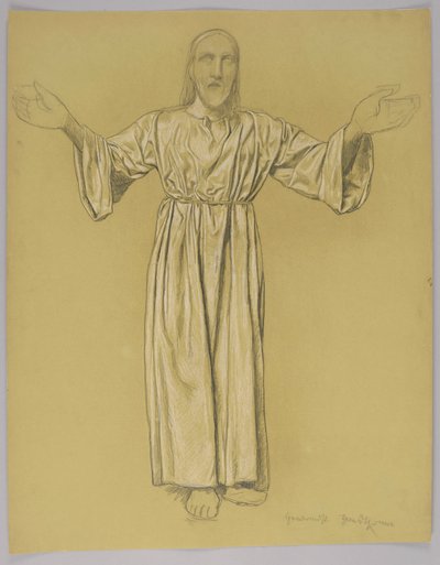 Christus mit ausgebreiteten Armen von Hans Thoma