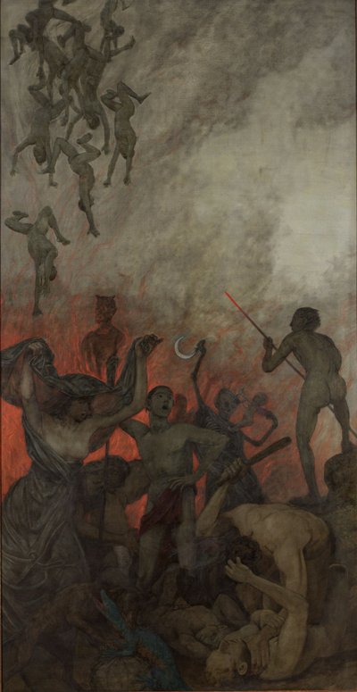 Ostertriptychon: Die Hölle von Hans Thoma