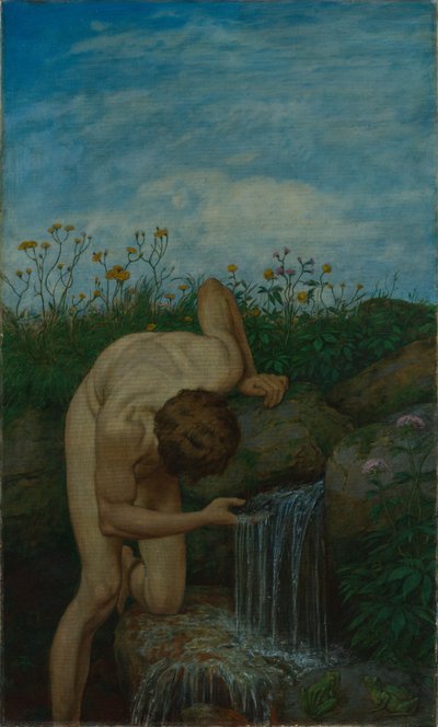 Triptychon: Die Quelle von Hans Thoma