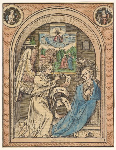 Die Verkündigung, spätes 15. - frühes 16. Jahrhundert von Hans Wechtlin the Elder