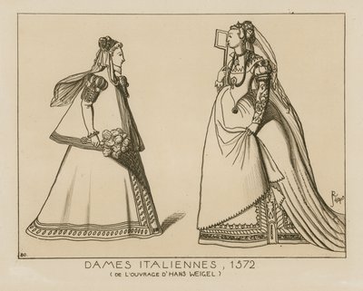 Italienische Frauen, 1572 von Hans Weigel