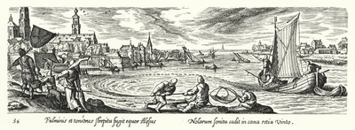 Fischen mit einem Kugelnetz von Hans after Bol