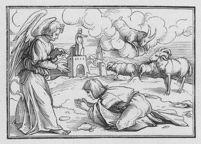 Gabriel tröstet Daniel, Daniel VIII, 17 von Hans after Holbein the Younger