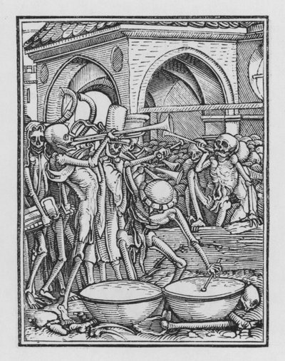 Holbeins Totentanz: Ein Friedhof von Hans after Holbein the Younger