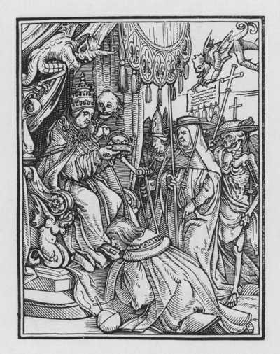 Holbeins Totentanz: Der Papst von Hans after Holbein the Younger
