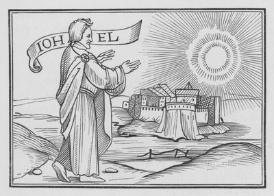 Joel sagt die Zerstörung Jerusalems voraus, Joel I, 14 von Hans after Holbein the Younger